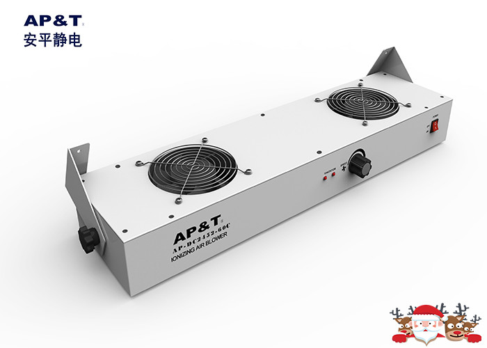 Two-fan Overhead Ionizer Electronic Ionizing Air Blower For Electronics Industry