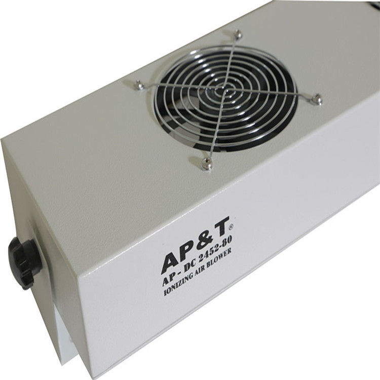 White Three Fan Anti Static Ionizer Overhead Ionizer For Splitting Machine